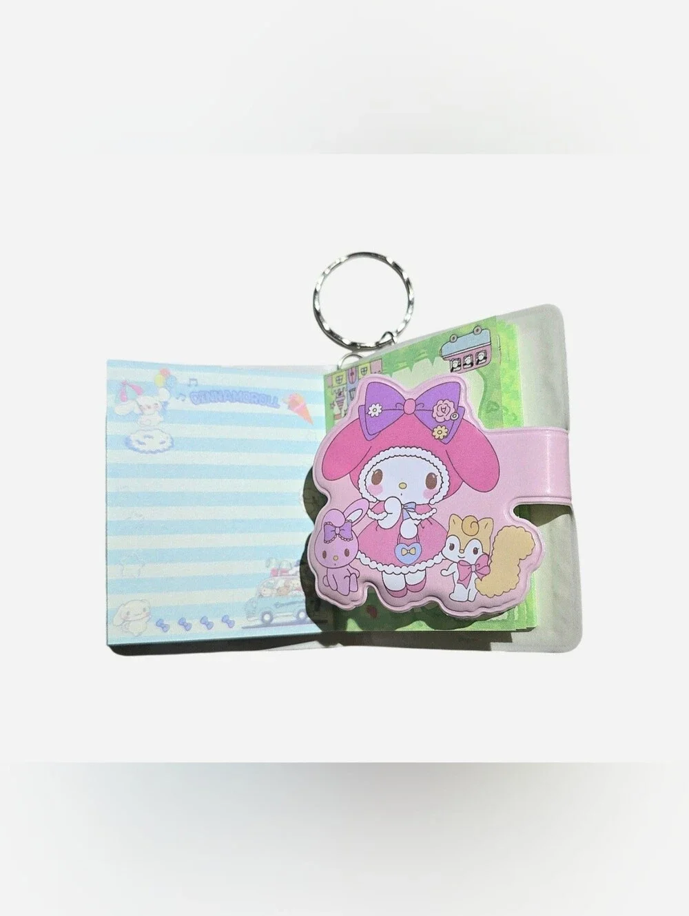 Sanrio My Melody Kawaii Mini Notebook Keychain NEW